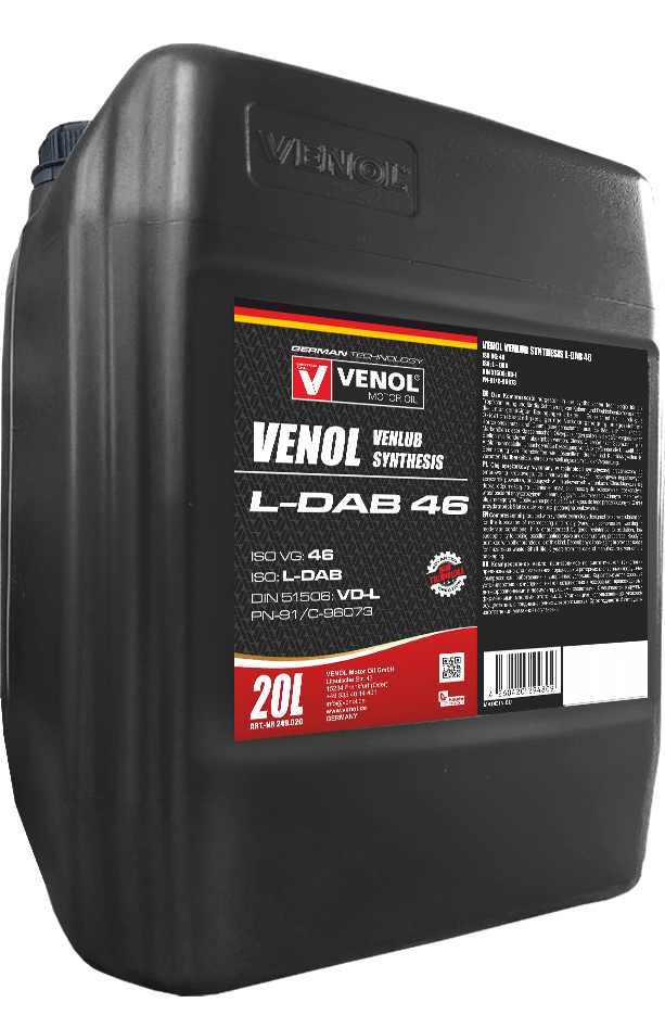 VENOL_OLEJ_SPRĘŻARKOWY_ VENLUB SYNTHESIS L DAB 46 20L